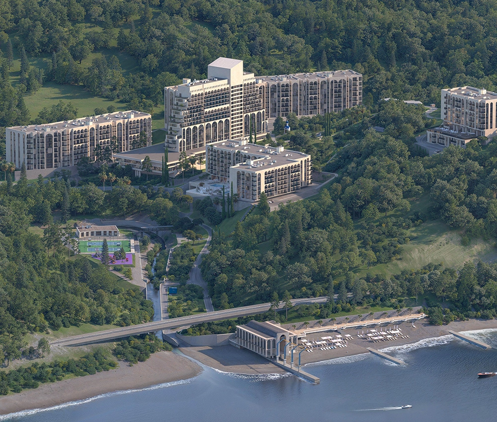 ГК Белые Ночи в реликтовом парке Сочи, 350 м до моря